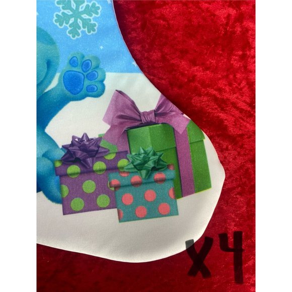 Blues‎ Clues Nickelodeon Blue Puppy Dog Christmas Holiday Stocking - Picture 5 of 5